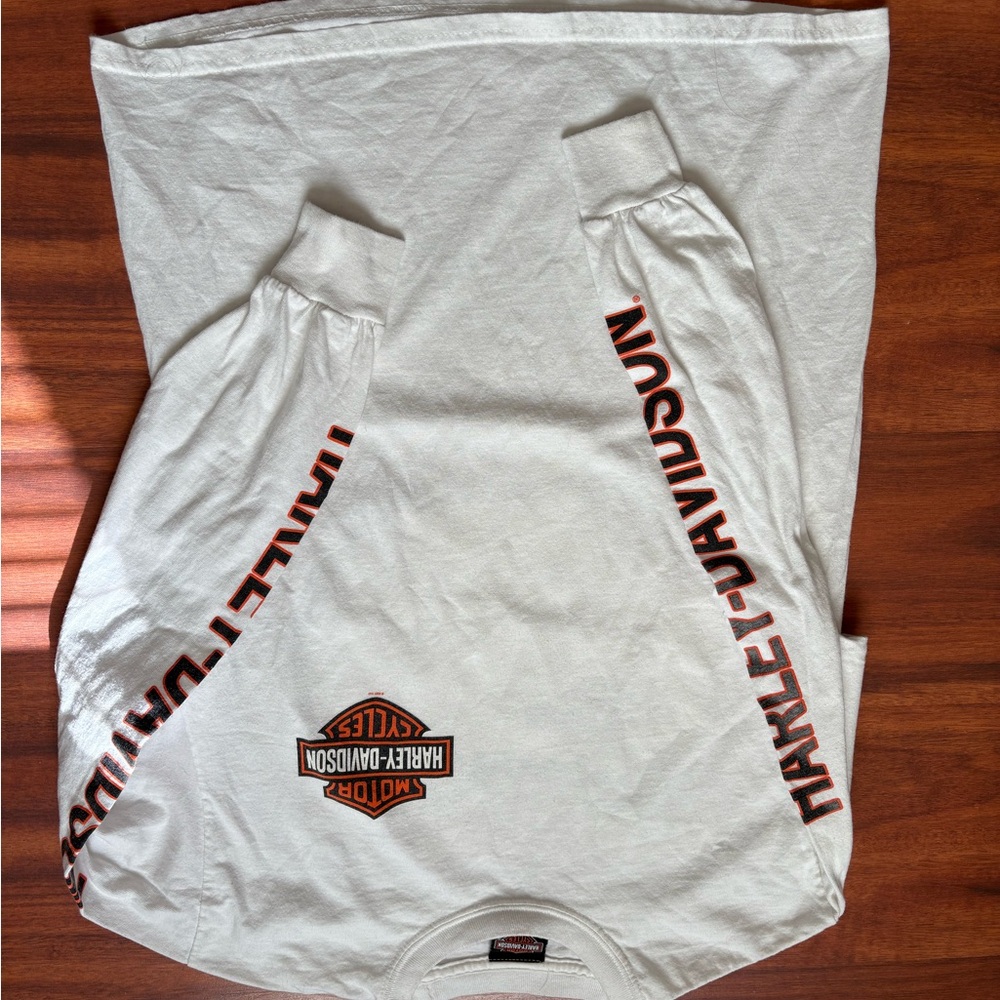 Harley-Davidson White Long Sleeve Shirt